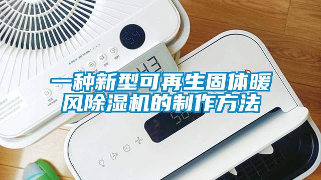 一種新型可再生固體暖風除濕機的制作方法