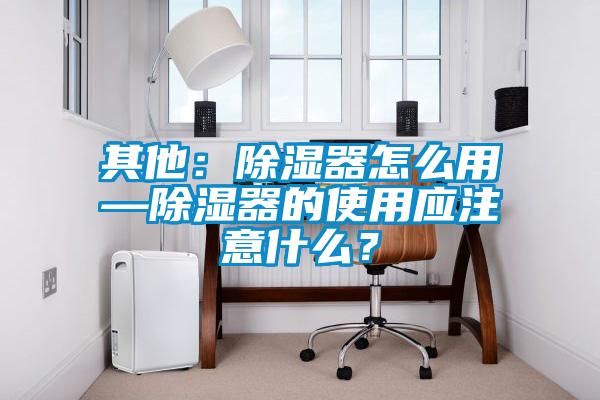 其他：除濕器怎么用—除濕器的使用應注意什么？