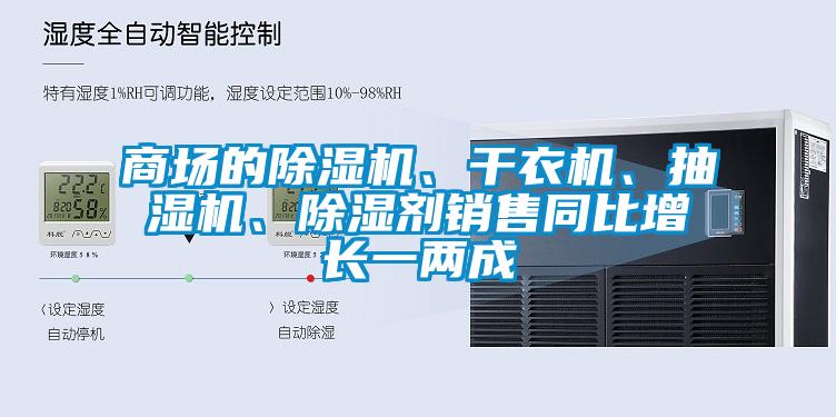 商場的除濕機、干衣機、抽濕機、除濕劑銷售同比增長一兩成