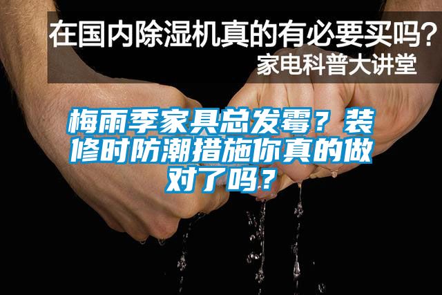 梅雨季家具總發霉？裝修時防潮措施你真的做對了嗎？