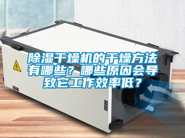 除濕干燥機的干燥方法有哪些？哪些原因會導致它工作效率低？