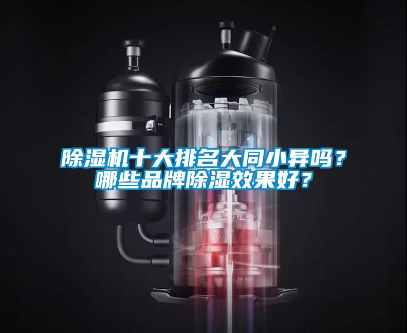 除濕機十大排名大同小異嗎？哪些品牌除濕效果好？