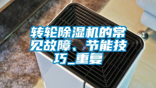 轉輪除濕機的常見故障、節能技巧_重復